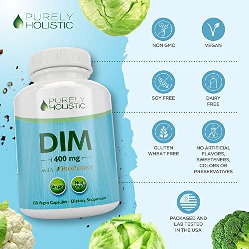 Suplemento DIM 400MG | Fuerza Extra | Balance de Estrógenos y Hormonas para Hombres y Mujeres | Suministro para 5 Meses | Soporte para Menopausia, - imagen 8