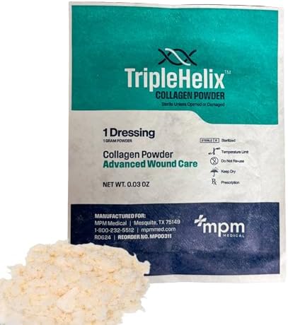 Colágeno en Polvo Triple Hélice, Paquete de 1g, MPM Medical - imagen 1