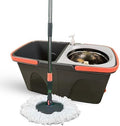 Set de Mop y Cubeta Easy Spin de Microfibra con Mango – Herramientas de Limpieza para el Hogar y Cocina, Diseño Antisalpicaduras, Cabezal Rotatorio - imagen 1