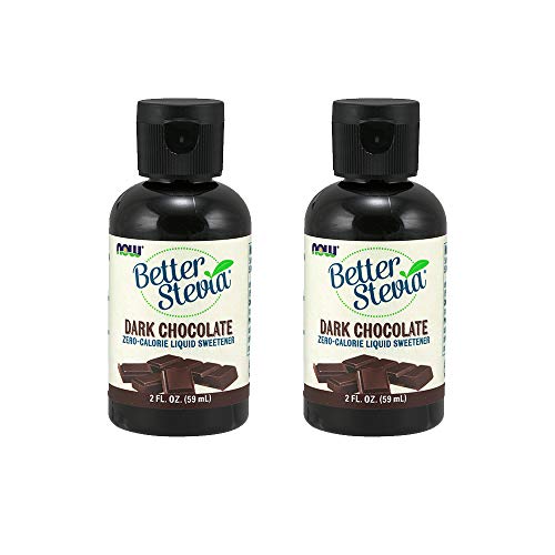 NOW Foods Better Stevia Líquido Sabor Chocolate Oscuro, Endulzante Líquido Sin Calorías, Bajo Índice Glucémico, 2 Onzas (Paquete de 2) - imagen 1