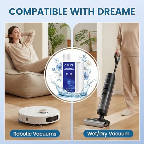 Solución de Limpieza para Piso CPLIKE Compatible con Aspiradoras y Robots de Limpieza Dreame, Limpiador Multi-Superficie, 33.8 fl oz - imagen 2