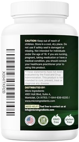 Micro Ingredients NAD+ 500mg con Resveratrol, 240 Cápsulas Veganas | Suplemento 2 en 1 para Hombres y Mujeres | Alternativa a NMN, Sin OGM, Sin Gluten - imagen 7