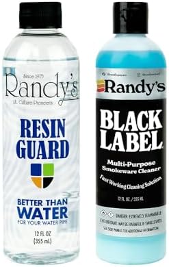 Paquete de Limpiador y Protector de Resina Randy's Black Label – Solución Limpiadora de Resina de Acción Rápida para Superficies de Vidrio, Metal y - imagen 1