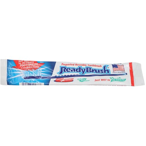 Cepillos de Dientes Reutilizables ReadyBrush con Pasta - Paquete de 30 - Hecho en EE. UU. - imagen 2