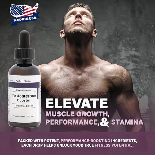 Arete Nutrition Booster de Testosterona - Suplemento para Hombres y Mujeres con Tribulus Terrestris y Tongkat Ali para Mejora, Recuperación Muscular - imagen 2
