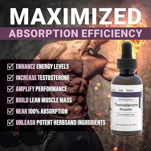 Arete Nutrition Booster de Testosterona - Suplemento para Hombres y Mujeres con Tribulus Terrestris y Tongkat Ali para Mejora, Recuperación Muscular - imagen 3
