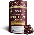 Gomitas Vasu 6 en 1 de Shilajit Puro Himalayo para Hombres y Mujeres con Vitamina D3, B12, L-Arginina, Ashwagandha y Tribulus - Sin Azúcar - 60 - imagen 1