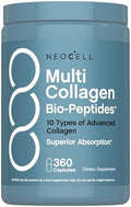 Cápsulas NeoCell Multi Collagen Peptides | 360 Píldoras | 10 Tipos de Bio-Péptidos Avanzados | Absorción Superior | Suplemento Complejo Alimentado - imagen 1