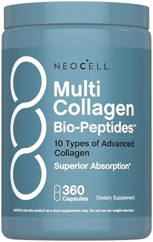 Cápsulas NeoCell Multi Collagen Peptides | 360 Píldoras | 10 Tipos de Bio-Péptidos Avanzados | Absorción Superior | Suplemento Complejo Alimentado - imagen 1