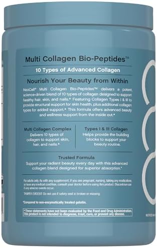 Cápsulas NeoCell Multi Collagen Peptides | 360 Píldoras | 10 Tipos de Bio-Péptidos Avanzados | Absorción Superior | Suplemento Complejo Alimentado - imagen 3