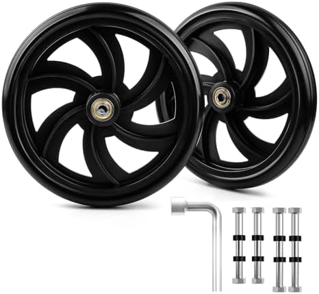 Ruedas de Reemplazo SKLK-SEL de 7.5 Pulgadas para Sillas de Ruedas, Andadores y Rodillos, 2 Piezas, Ruedas ABS Antideslizantes para Adultos y - imagen 1