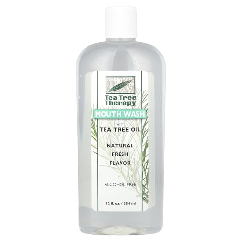 Enjuague Bucal de Árbol de Té Tea Tree Therapy Sin Alcohol - Paquete de 3 de 12 Onzas - imagen 1