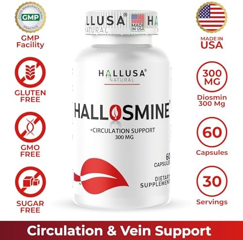 Suplemento Natural Hallusa de Diosmina - Apoyo para la Circulación y las Venas - Soporte para la Circulación y Venas - imagen 2
