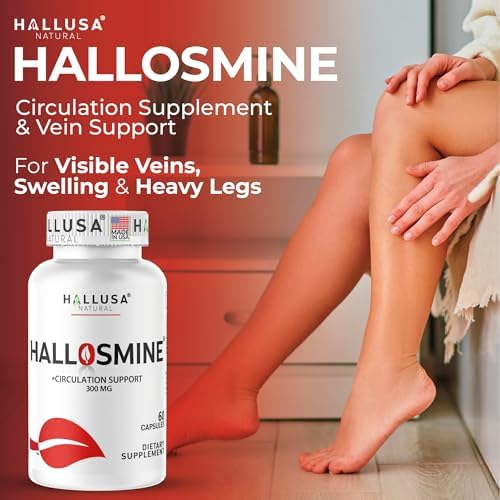Suplemento Natural Hallusa de Diosmina - Apoyo para la Circulación y las Venas - Soporte para la Circulación y Venas - imagen 3