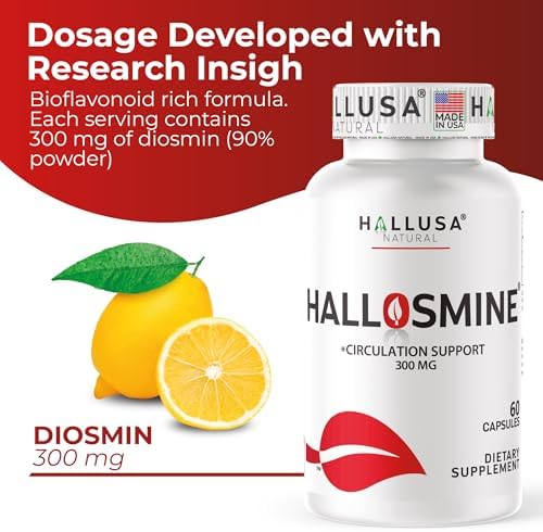 Suplemento Natural Hallusa de Diosmina - Apoyo para la Circulación y las Venas - Soporte para la Circulación y Venas - imagen 4