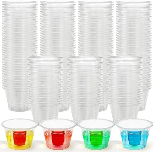 Coloch 200 Piezas de Vasos Plásticos Desechables, Copas Transparentes para Shots y Bebidas Mezcladas, Perfectas para Fiestas - imagen 1