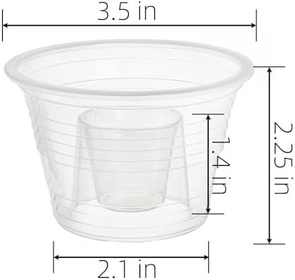 Coloch 200 Piezas de Vasos Plásticos Desechables, Copas Transparentes para Shots y Bebidas Mezcladas, Perfectas para Fiestas - imagen 2