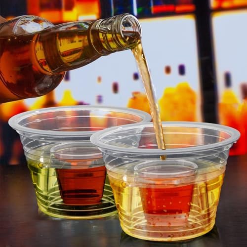 Coloch 200 Piezas de Vasos Plásticos Desechables, Copas Transparentes para Shots y Bebidas Mezcladas, Perfectas para Fiestas - imagen 7