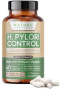 Nature Captured Control de H Pylori - con Pylopass™ - Cápsulas de Lactobacillus Reuteri DSM 17648-60 - 200 Mil millones CFU/g - Apoya la Salud - imagen 1