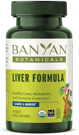 Fórmula Orgánica para el Hígado de Banyan Botanicals – Apoyo para Detoxificación y Vesícula Biliar – Hierbas Amargas Refrescantes – 90 Tabletas – - imagen 1
