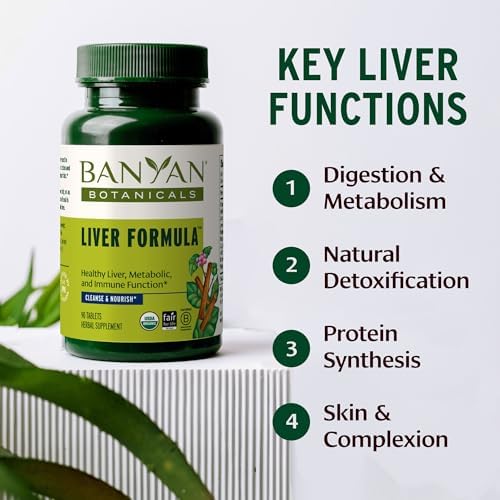 Fórmula Orgánica para el Hígado de Banyan Botanicals – Apoyo para Detoxificación y Vesícula Biliar – Hierbas Amargas Refrescantes – 90 Tabletas – - imagen 2