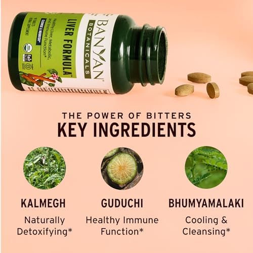 Fórmula Orgánica para el Hígado de Banyan Botanicals – Apoyo para Detoxificación y Vesícula Biliar – Hierbas Amargas Refrescantes – 90 Tabletas – - imagen 4