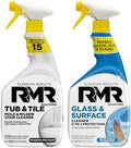 Paquete RMR Flawless Finish para Baño – Limpiador de Bañera y Azulejos + Limpiador de Vidrio y Superficies con Repelente, Sistema de 2 Pasos, 2 - imagen 1