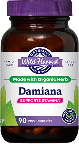 Suplemento Herbal Orgánico Damiana de Oregon's Wild Harvest, 90 Cápsulas - imagen 6