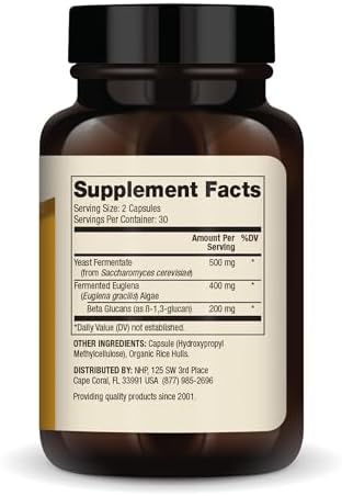 Dr. Mercola Beta Glucanos Fermentados - Apoyo al Sistema Inmunológico - Beta-1,3-Glucano y Fermentado de Levadura EpiCor - Vegetariano - Sin Lácteo - - imagen 2