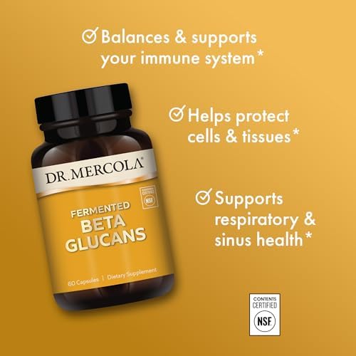 Dr. Mercola Beta Glucanos Fermentados - Apoyo al Sistema Inmunológico - Beta-1,3-Glucano y Fermentado de Levadura EpiCor - Vegetariano - Sin Lácteo - - imagen 4
