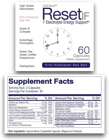 ResetIF, 7 Electrolitos, Methyl B12 y Methyl Folato, Extractos de Té Verde y Café Verde, Complejo B, Zinc, 72 Minerales Traza - imagen 5