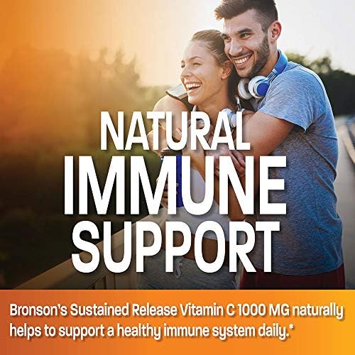 Bronson Vitamina C 1000 mg Liberación Prolongada Premium No GMO, 250 Tabletas - imagen 4