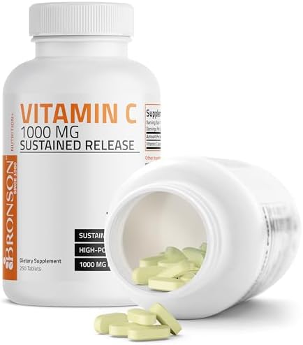 Bronson Vitamina C 1000 mg Liberación Prolongada Premium No GMO, 250 Tabletas - imagen 6