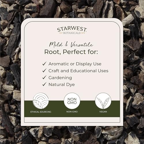 Raíz de Consuelda Orgánica Starwest Botanicals - Hierba Natural para Aplicación Tópica, Salve o Aceite, Cortada y Tamizada, Certificada Kosher, No - imagen 3