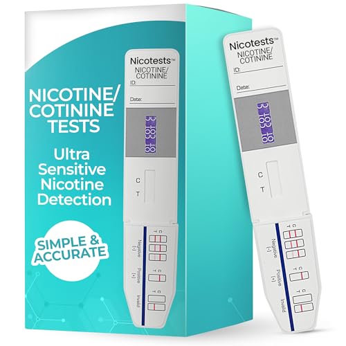 Prueba de Nicotina en Orina - 10 ng - Paquete de 5 Pruebas de NicoTests® - Alta Sensibilidad - imagen 1
