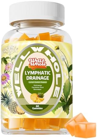 Gomitas Well&Whole para Drenaje Linfático, Suplementos con Equinácea, Diente de León y Bardana, 60 Gomitas Veganas, Apoyo al Sistema Linfático y - imagen 1