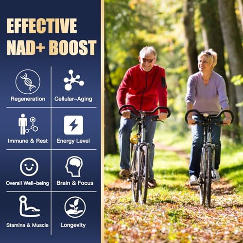 Suplemento VPKIN de NAD, 1500mg con Resveratrol, Nicotinamida, Quercetina y CoQ10, Apoya Energía y Vitalidad, No GMO, Sin Rellenos (120 Cápsulas) - imagen 5