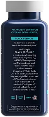 Aceite de Semilla de Nigella Sativa Health Logics, Prensado en Frío, 100 Cápsulas Blandas, Rico en Ácidos Grasos Esenciales Omega 6 y 9 - imagen 4