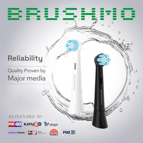 Cabezas de Cepillo de Repuesto Brushmo, Compatibles con Mangos de Cepillos Eléctricos Oral B iO Series, 6 Piezas, Cuidado de Encías, Blanco - imagen 2