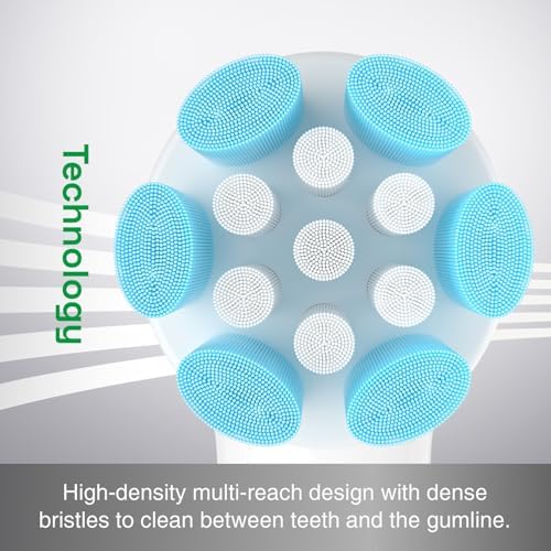Cabezas de Cepillo de Repuesto Brushmo, Compatibles con Mangos de Cepillos Eléctricos Oral B iO Series, 6 Piezas, Cuidado de Encías, Blanco - imagen 4