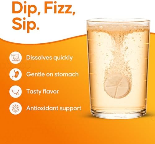 Tabletas Efervescentes Nutrazul Inmunidad Triple Acción con Vitamina C 1000mg, D, Zinc, Sin Gluten, Sin Azúcar, Sin Lactosa, Sabor Naranja, 20 - imagen 4