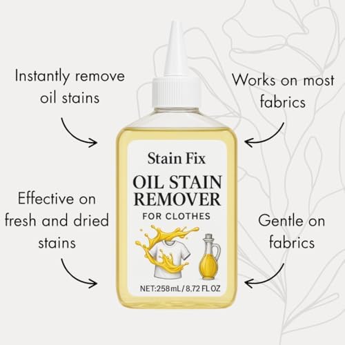 Removedor de Manchas de Aceite Stain Fix para Ropa (8.72oz) - Eliminador de Manchas de Tela para Aceite, Grasa y Suciedad - Seguro para Todos los - imagen 2