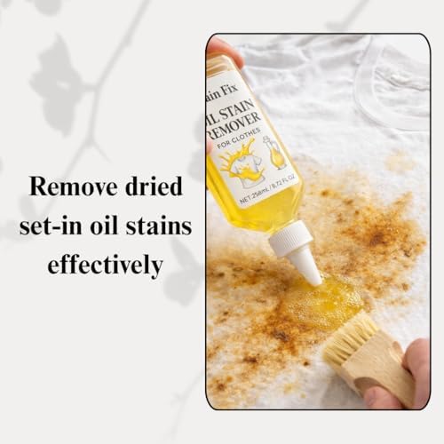 Removedor de Manchas de Aceite Stain Fix para Ropa (8.72oz) - Eliminador de Manchas de Tela para Aceite, Grasa y Suciedad - Seguro para Todos los - imagen 3