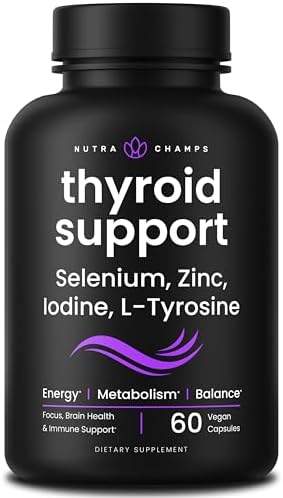 Suplemento NutraChamps de Soporte para Tiroides y Adrenal 2 en 1 con Yodo y Ashwagandha para Energía, Metabolismo, Enfoque, Fatiga Adrenal y Alivio - imagen 1