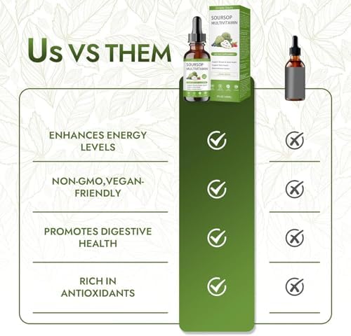 Extracto Líquido de Graviola Simply Sours Orgánico - 5000mg de Hoja y Fruta, Suplemento Sin Azúcar y Sin Gluten, 2 fl oz (60 Porciones) - imagen 2