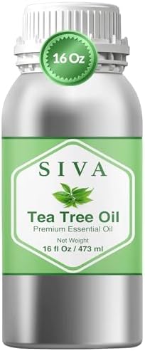 Aceite Esencial de Árbol de Té Siva - 16 Fl Oz - 100% Natural para Difusor, Cuidado Facial, Cuidado de la Piel, Aromaterapia, Cuidado del Cabello y - imagen 1