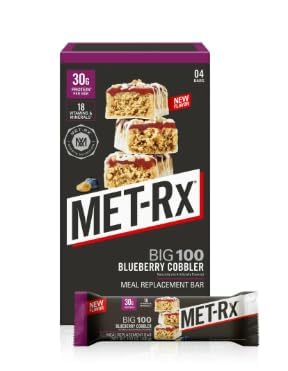 Barra de Proteína Mat-rx Big 100 Colossal, Sabor Blueberry Cobbler, 14.10 oz, Barras Sustitutas de Comida - imagen 1