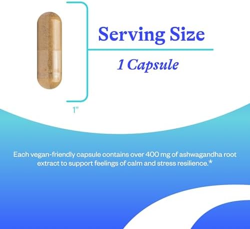 Seeking Health Ashwagandha - Suplemento para el Apoyo Adrenal con Fórmula Adaptógena - Refuerza la Salud Inmunológica y la Concentración - 467 mg, 60 - imagen 3