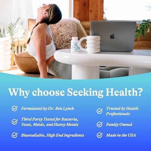 Seeking Health Ashwagandha - Suplemento para el Apoyo Adrenal con Fórmula Adaptógena - Refuerza la Salud Inmunológica y la Concentración - 467 mg, 60 - imagen 6