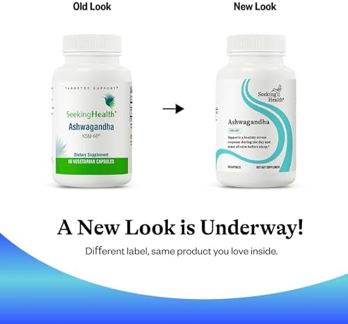 Seeking Health Ashwagandha - Suplemento para el Apoyo Adrenal con Fórmula Adaptógena - Refuerza la Salud Inmunológica y la Concentración - 467 mg, 60 - imagen 7